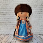 текстильная кукла в национальном костюме